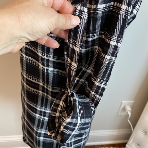 SuperDry Maya Supersize Shirt Black White Check - Picture 9 of 10